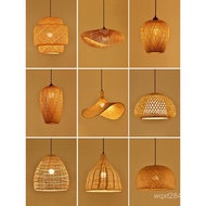 Tea House Bamboo Lantern Bamboo Lantern Zen Lighting New Chinese Chandelier Art Antique Catering Jap