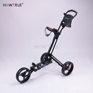 Trolley Package Trolley Hot Sale Trolley Cross-Border Foldable Three-Wheel Aluminum Golf Golf Golf G