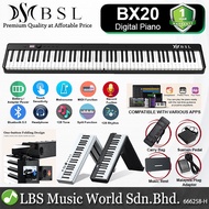 BSL BX-20 88 Keys Folding Piano Semi Weighted Keyboard with Bluetooth (BX20)