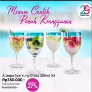 Tupperware Allegra Sparkling Glass Luxury Original