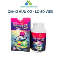 FISHCAL-UP D3K2 organic calcium - Bottle of 60 tablets - Supports strong bones and teeth