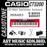 Casio CT-S200 Casiotone Portable Keyboard - Red / CTS200 / CT S200