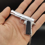 [New Product] READY STOCK 1:3 Full Metal M1911 Mini Toy Gun Keychain [Cannot Shoot] Pistol PUBG Not Airsoft Not BB