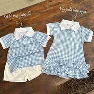 GREEN PLADIED HORSE SET FOR KIDS GIRL KIDS OUTFIT GIRL