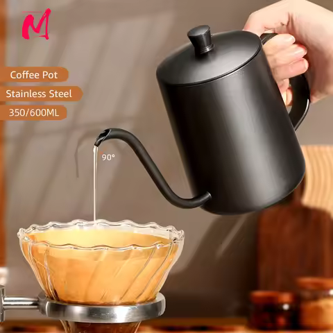 600ml Glass Coffee Pot With Filter Drip Brewing Hot Brewer Coffee Kettle Cloud Shaped Kettle Coffee
