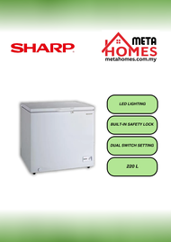 Sharp 220L Dual Switch Setting With LED Lighting Chest Freezer SJC218