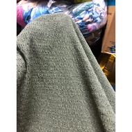 E868 - Moss green embossed elastic fabric (1.85m x 1.6m), 4-way stretch