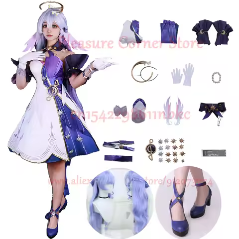 In Stock XS-3XL Honkai Star Rail Robin Cosplay Costume Full Set Robin Cosplay Outfit Dress Uniform R