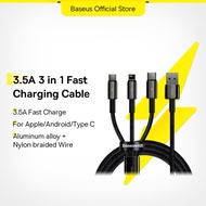 Baseus 3 In 1 USB Fast Charging Cable Compatible For All Phone