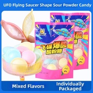 LBF | UFO Flying Saucer Sour Powder Sugar Rice Paper Soft Candy Multiple Flavors Snacks for Students