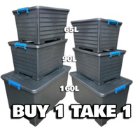 160L , 90L , 65L STORAGE BOX HEAVY DUTY WITH WHEELS