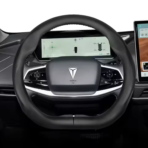 Suitable for Gwm Deepal Perforated Leather Steering Wheel Cover, Ultra-Thin and Breathable, Suitable