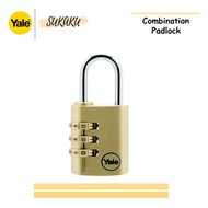 Yale Padlock Y150/30/125/1 Travel Lock Brass Combination Padlock 30mm