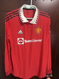 2022-2023 賽季嘅曼聯主場長袖球員版球衣（BNWT)