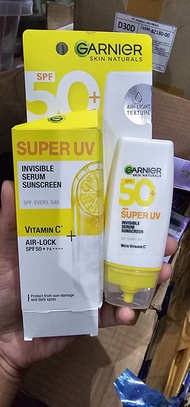 garnier super uv invisible serum sunscreen 30ml