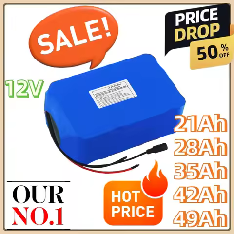 LiFePO4 Rechargeable Battery Pack 12V Life Cycles 4000 with Built-in BMS Protectio 12V 21Ah 28Ah 35A