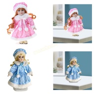 WMH Porcelain Doll Toy Standing Girl Porcelain Doll Girl Toy Delicate Toy Doll
