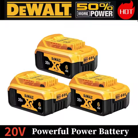 Original DEWALT 20V Battery, 6AH 9AH, Rechargeable Lithium-Ion Battery, for DCB200 DCB609 DCD805. DE