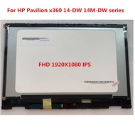 with frame L96515-001 L96517-001 For hp pavilion x360 14m-dw 14-dw 14-dw1000nf LCD Touch Screen Digitizer Replacement Assembly