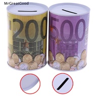 1 Pc Kotak Penyimpanan Uang Koin Euro Bentuk Silinder