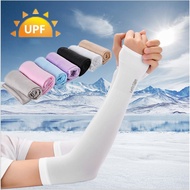 Ice Silk Arm Sleeve Korean Cooling Hand Sock Arm UV Protection Cooler UPF50+