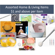 Assorted Home & Living Storage / Cleaning / Kitchen Items from $0.80 to $1.5 items