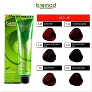 ✘ BREMOD hair colors (red, copper & purple series : burgundy, red brown, mahogany, violet)