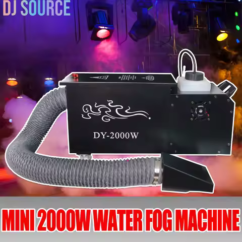 Mini 2000W Single Head Low Lying Fog Machine Water Smoke Machine Effect Equipment Wiht Remote DMX512