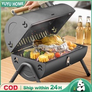 BBQ Grill Outdoor Charcoal Grill Smoker Grill Cooking Portable Double sided barbecue grill