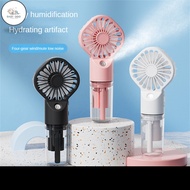 OGO kipas mini Humidifier USB Rechargeable Fan Cute Mist Fan Free Cable & Filler Bottle Humidifier F