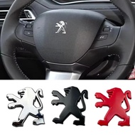 Metal Alloy Sticker Car Steering Wheel Center Badge for Peugeot 308 307 408 208 508 3008 2008 3008 5