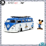 JADA TOYS 1/24 Mickey Mouse & 1962 Volkswagen Bus Surfing Ver. Die-cast Car