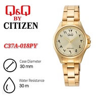 Q&Q Watch By Citizen Analogue Ladies Watch C37A - Gold arabic