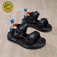 GDuck สวัสดีรองเท้าแตะเด็กฤดูร้อนด้านล่างนุ่มเมจิกเทปเปิดนิ้วเท้ารองเท้าชายหาดสำหรับชายและหญิง สไตล์