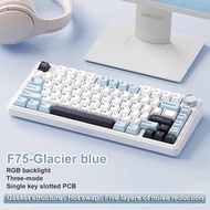 AULA F75 Wireless Mechanical Keyboard GASKET Structure 75% RGB Hot swappable Custom Keyboard With Kn