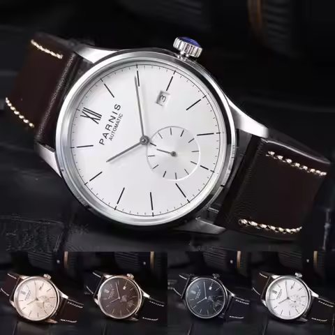 Parnis Mechanical Watches Minimalist Watch for Men Wristwatch Waterproof Automatic hombre Relogio Ma