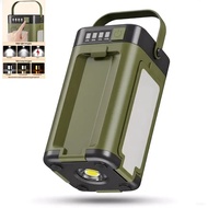 Outdoor Multifunctional 4-Leaf Foldable Solar Light Type-C Rechargeable Flashlight Portable Power Ba