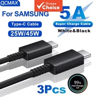 PD 25W Type C Cable for Samsung Galaxy S20 S21 S22 S23 S24 Ultra Note 10 5G 20 A53 A54 Fast Charging