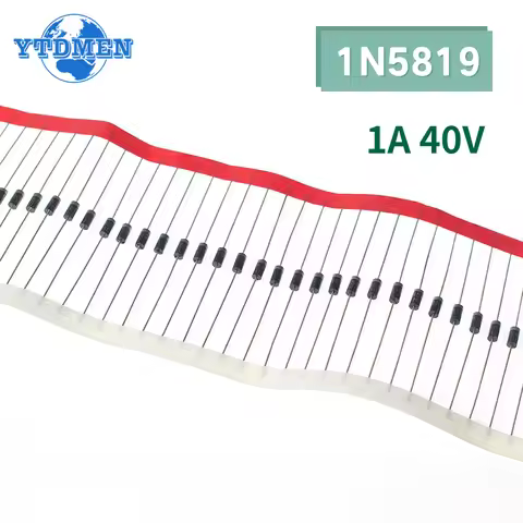 100PCS IN5819 Diodes DO-41 1A 40V SCHOTTKY DIODE 1N5819