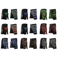 2025 New Raven Printed BJJ/MMA Fight Shorts (Regular Length)