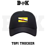 BRUNEI DARUSSALAM FLAG TRUCKER HAT