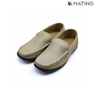 MATINO SHOES รองเท้าเปิดส้นหนังแท้ รุ่น MC/S 1508 - BLACK/TARO