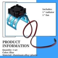 For  A959-B 144001 124019 RC Car Aluminum Alloy Motor Heatsink Cover with Cooling Fan for 540 550 36