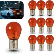 1156 Mentol Lampu, 10 PCS Mentol Lampu Isyarat, P21W S25 12V BA15S Mentol Halogen, Universal untuk K