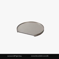 ถาดกลมโลหะและหนังสำหรับบ้าน โรงแรม BnB