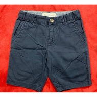 [Auth 80-85%] 2 models of navy blue H&M khaki shorts && RL brand felt shorts for boys size 3-4 years