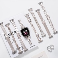 Starlight Metal Watch Strap For Fitbit Versa 4 Strap fitbit sense 2 / Fitbit Versa 3 Strap / Fitbit Sense Strap Versa lite  Fitbit Versa 2 Strap Wristband For Fitbit Sense 2 Strap