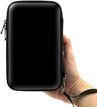 ADVcer 3DS Case, EVA Waterproof Hard Shield Protective Carrying Case with Detachable Hand Wrist Strap for Nintendo New 3DS XL, New 3DS, 3DS XL, 3DS, 3DS LL or 2DS XL or DSi, DS Lite (Black)
