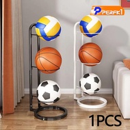 [Perfk1] Basketball Ball Storage Rack Football Stand Holder Basketball Accessories Rack