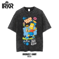IRKR Unisex Stone Wash Oversized T-shirt "Bart Simpsons" - TV Series 02